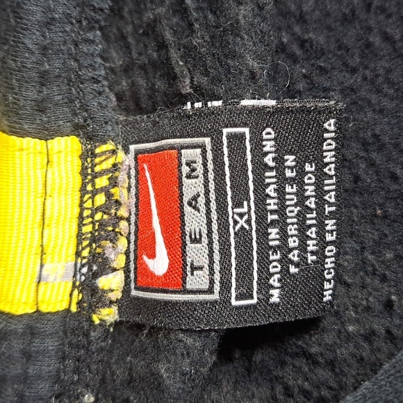 Nike Team University of Iowa black & gold raised font youth XL adult med hoodie - Picture 6 of 7